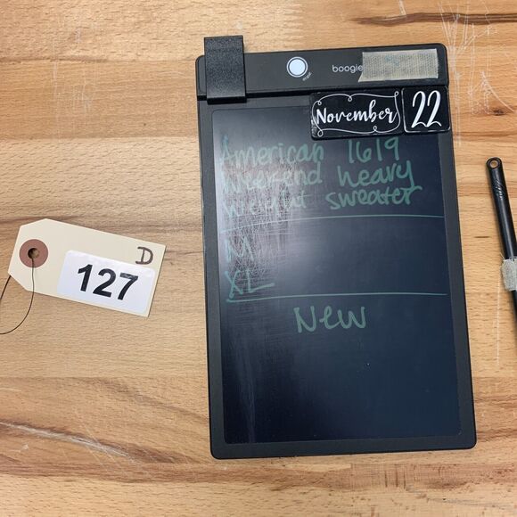 American Weekend Sweater Mens XL Extra Large White Striped Ribbed Trim Crew Neck - Picture 7 of 8